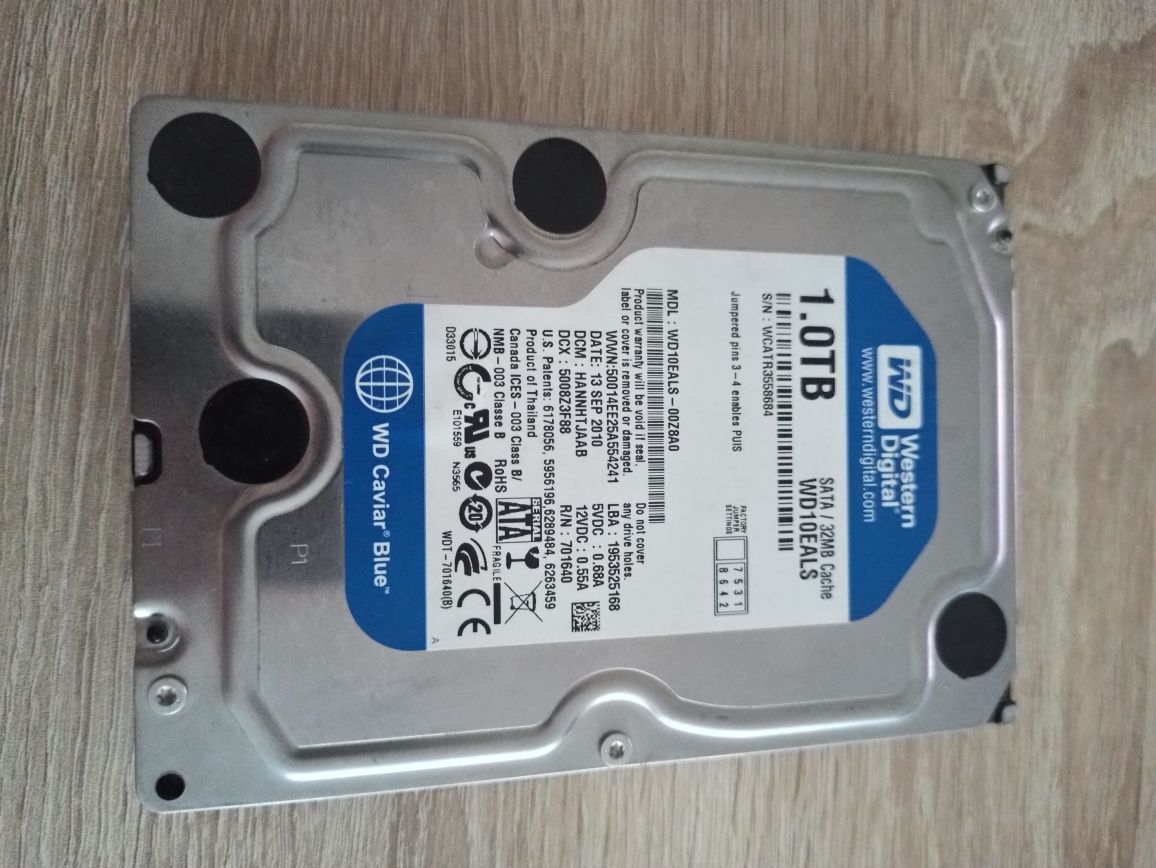 Твърд диск WD Caviar 1TB Blue