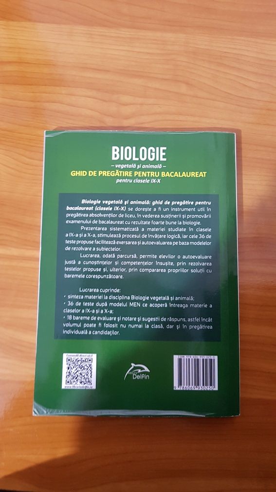 Culegere biologie vegetală si animală 9-12 pregătire bacalaureat