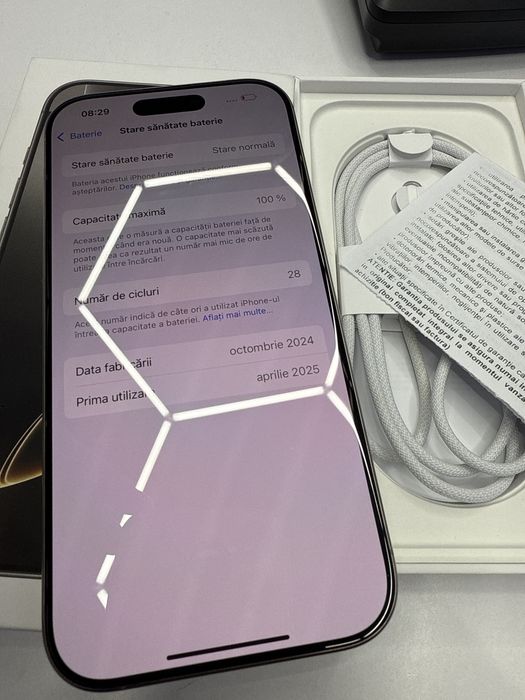 Iphone 16 Pro 256Gb si 128Gb  Full Box 28 incarcari ca Noi in Garantie