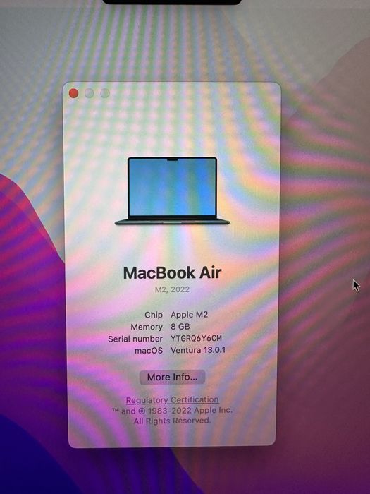MacBook Air M2 512 GB (13-инчов)