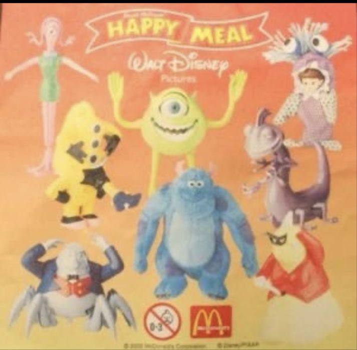 Monster Inc Mcdonald’s happy meal