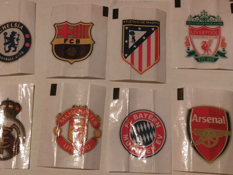 Наклейки переводки футбольные клубы