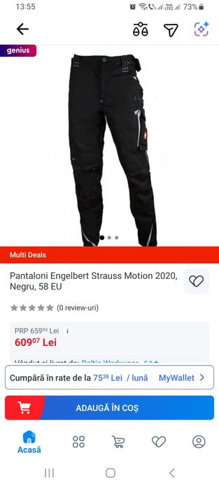 Pantaloni lucru Engelbert Strauss motion 2020