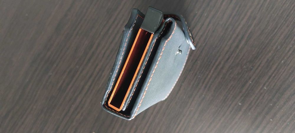 Portofel Slim BEWMER - Card Holder RFID, anti-clonare, buzunar monede