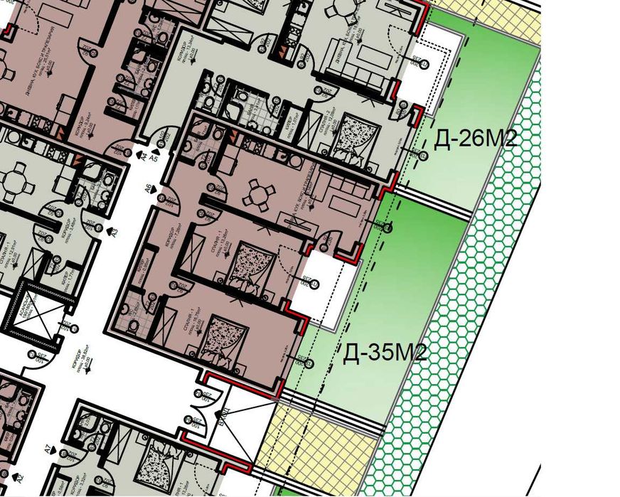 Тристаен апартамент с двор в Панорама Парк 2 ,кв.Воеводски, гр.Хасково