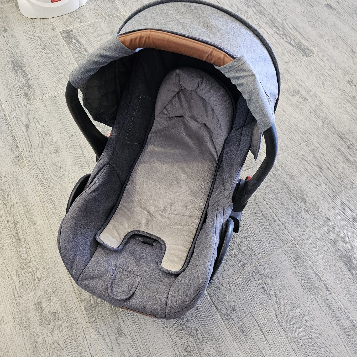 Комбинирана количка kikkaboo madrid 3B1 grey melange