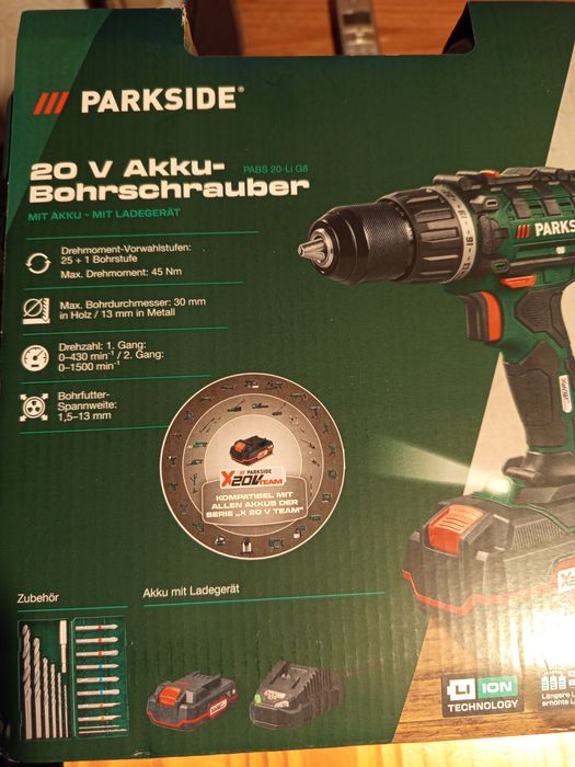 PARKSIDE bormașină Acumulator