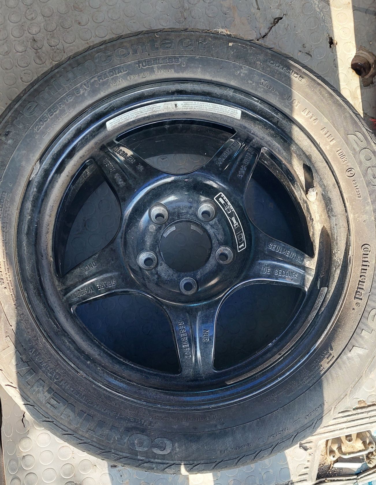 Резервна гума (патерица) за w211