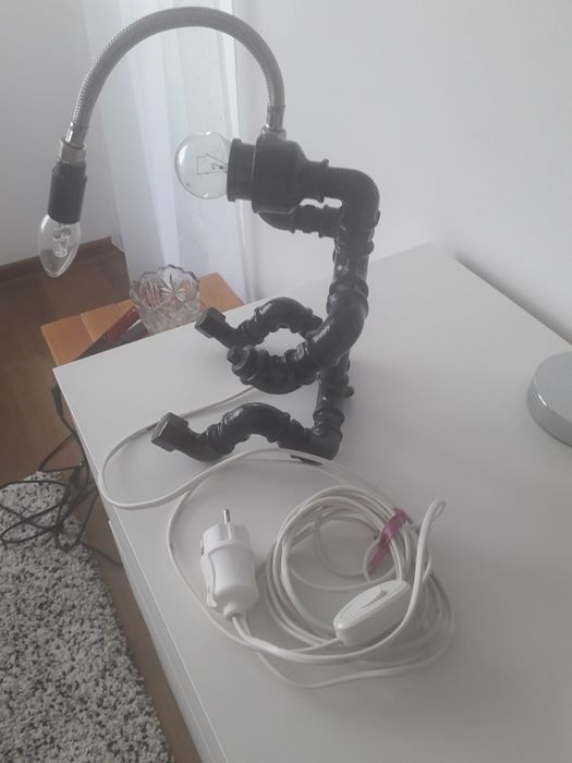 Lampa steampunk, veioza retro, stil industrial, vintage, ideala cadou