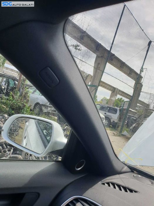 Stalp Ornament Negru Capac Airbag Prag Stanga Fata Parbriz Negru Sline S-Line Audi A4 B8 B8.5 FL Facelift 2008 - 2016 [C5478]