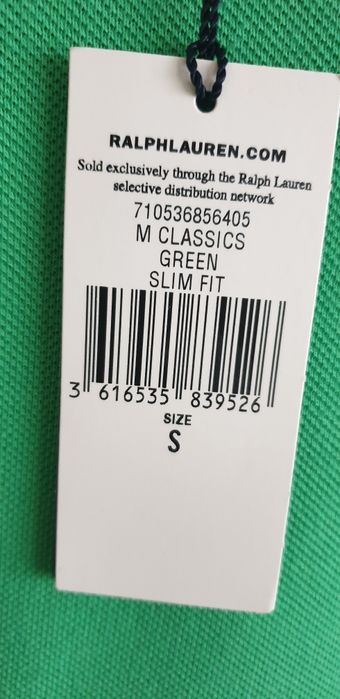 POLO Ralph Lauren Cotton Slim Fit / S НОВО! ОРИГИНАЛ! Мъжка Тениска!