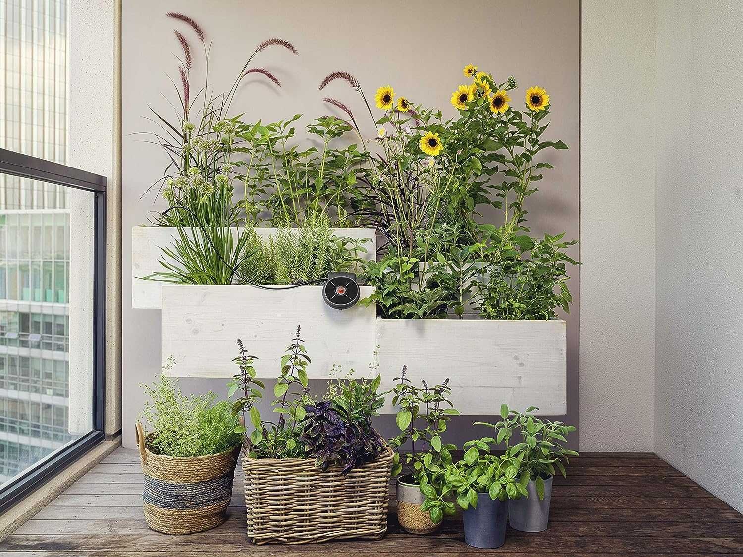 Set de irigare automata plante, balcon Gardena Solar Aquabloom