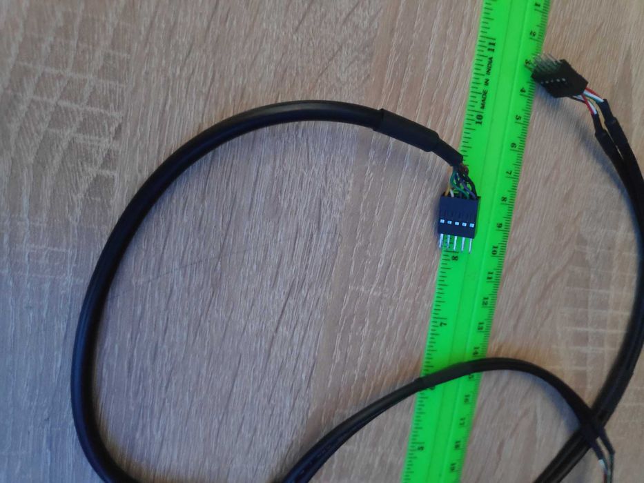 cablu prelungitor 30 cm usb 2, hd audio, 9 pini