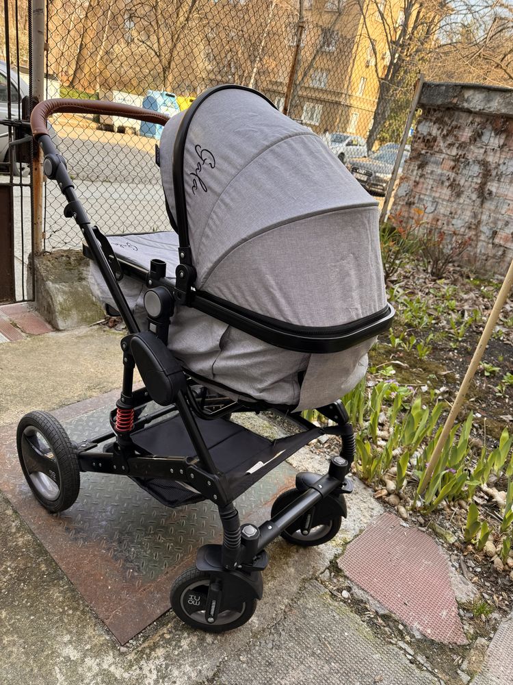 Бебешка количка Moni Gala 2в1 + столче за кола