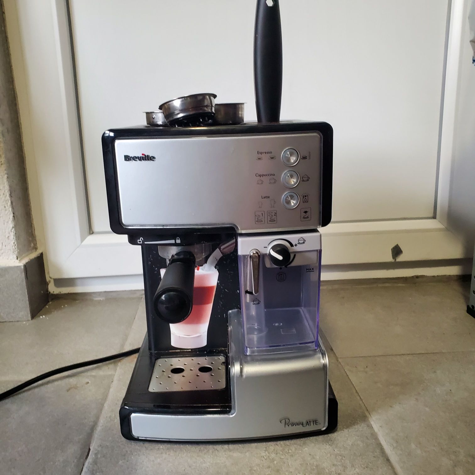 Espressor semi-automat Breville Prima Latte VCF045X-01, 1.5 L, 15 bar,