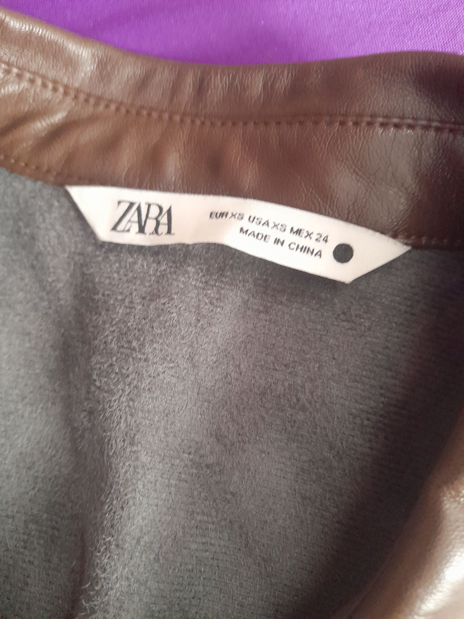 Дънково дълго яке XS и кожено яке Zara