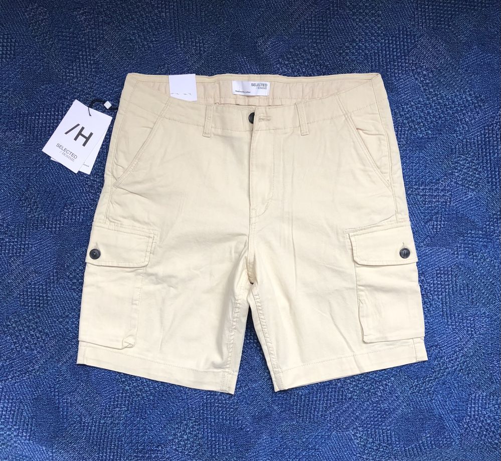 НОВИ SELECTED HOMME Marcos Cargo Shorts мъжки къси карго панталони М-L