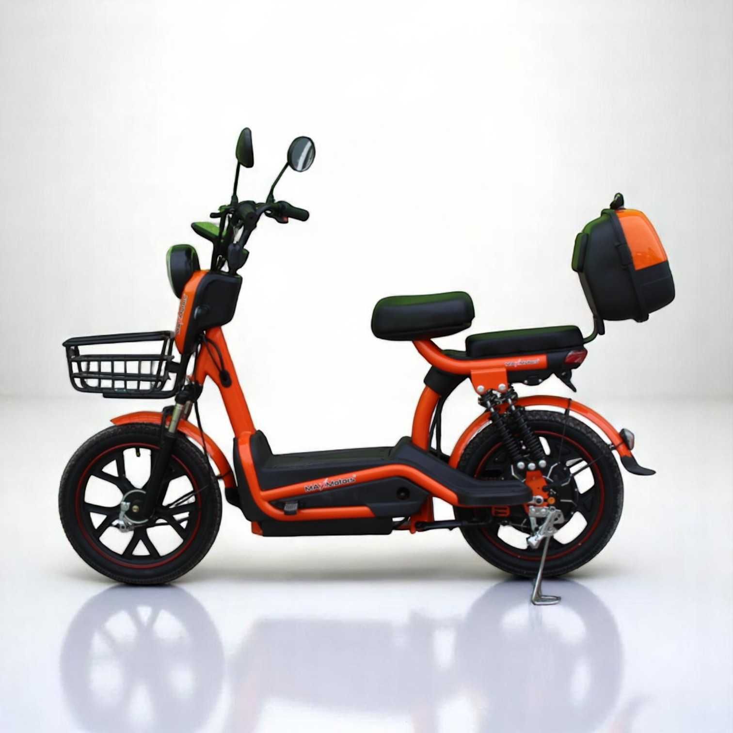 Електрически скутер с педали MaxMotors EBZ 18 750W/48V/20Ah - ORANGE