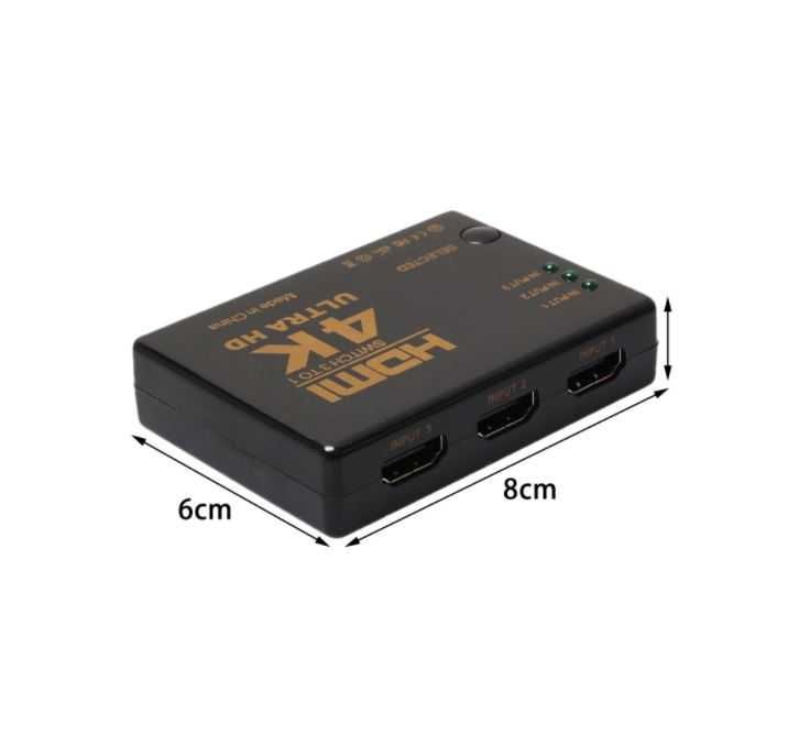 4K HDMI switch /  суич висококачествен 3 входа 1 изход  + Гаранция