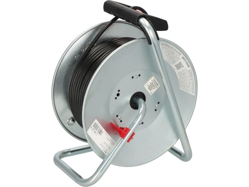 KraftRoyal Макара за кабел 3х2.5 мм, поцинкована стомана, 4 гнезда