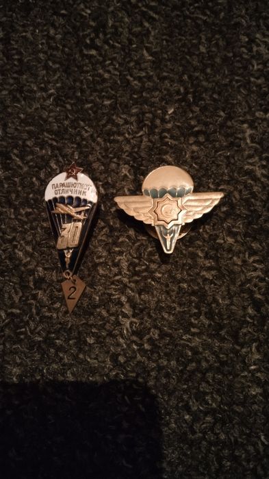 Значки парашютистов, десанта.