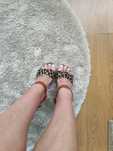 Bata, тигрови сандали с дебел ток, размер 37