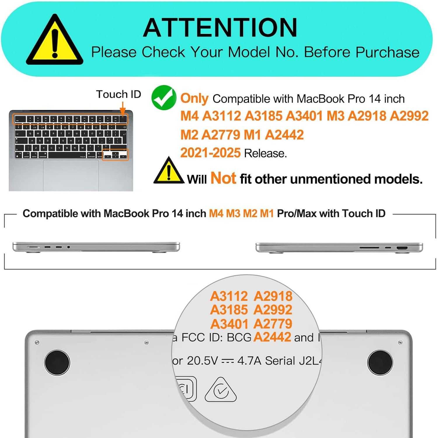 Калъф MOSISO MacBook Pro 14 инча 2024-2021 M4 M3 M2 M1 A3112 A3185