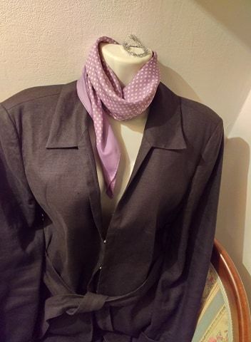 Costum dama/sacou-pantalon, semnat Christian Berg si costum raiat fin