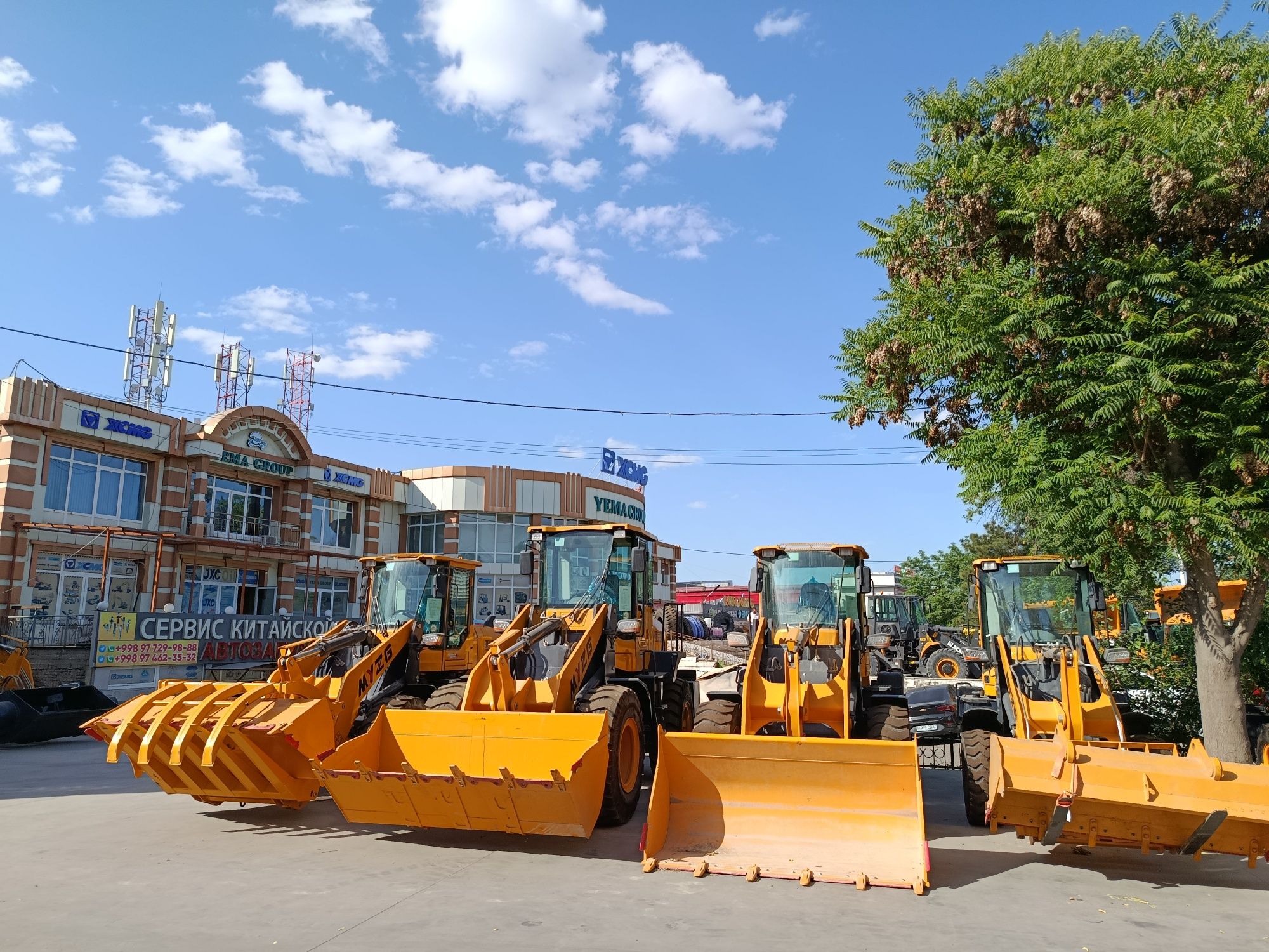 Фронтальный погрузчик 0.3 дан 1.5 гача мавжуд Pagruzchiklar 0.3 kubdan