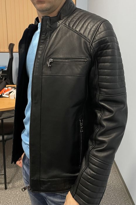 Продавам Ново Модерно Кожено яке от естествена кожа