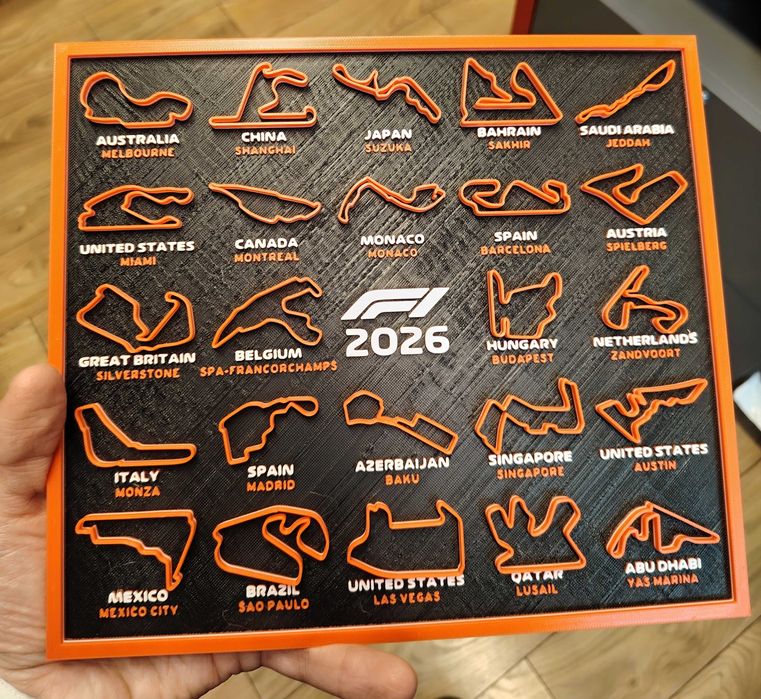 3D карта на пистите от F1