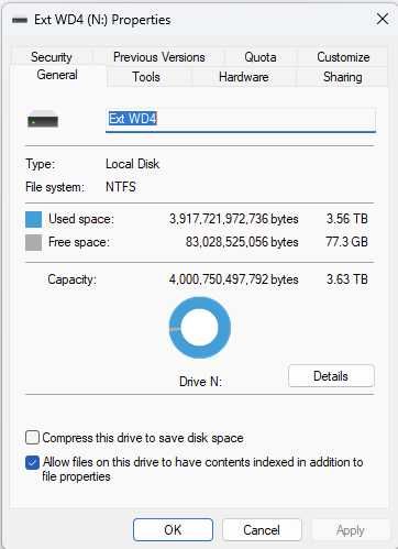 Външен Твърд Диск - УСБ, 4тб, WD USB External HDD 4TB BLACK