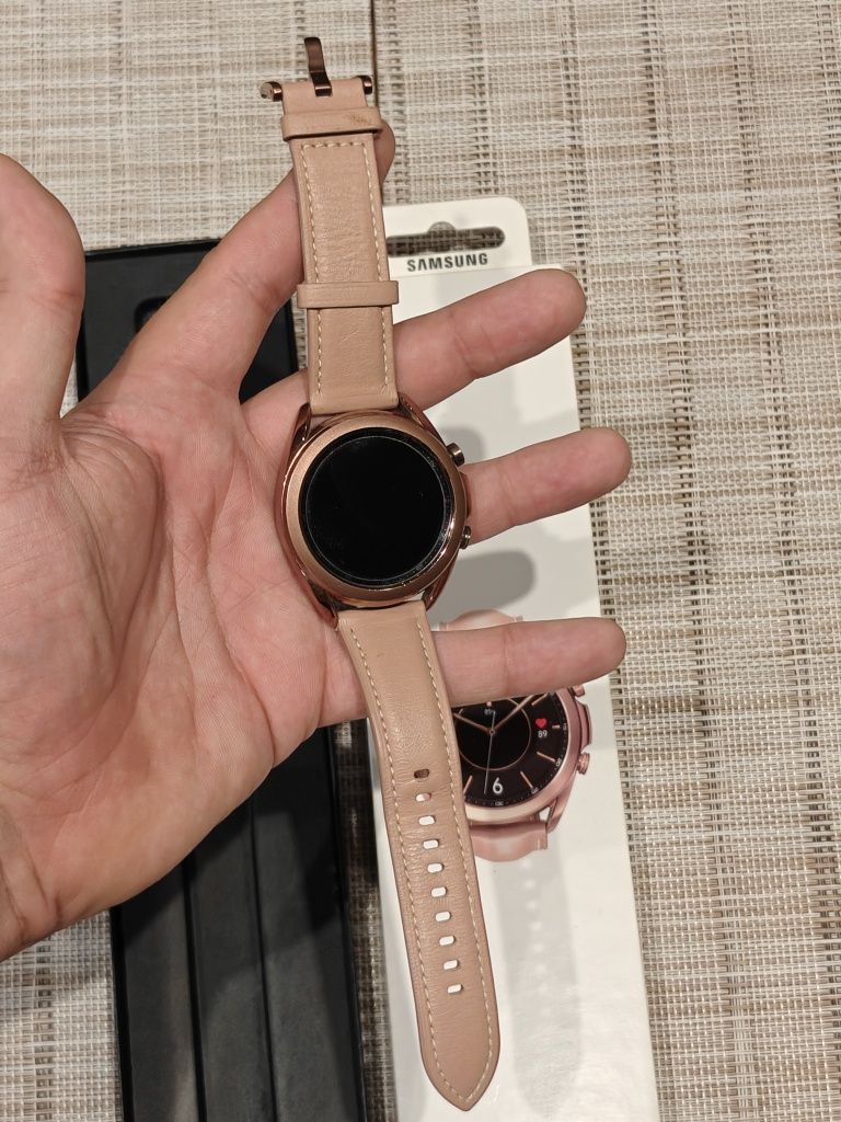 Samsung Watch 3 roze gold leader