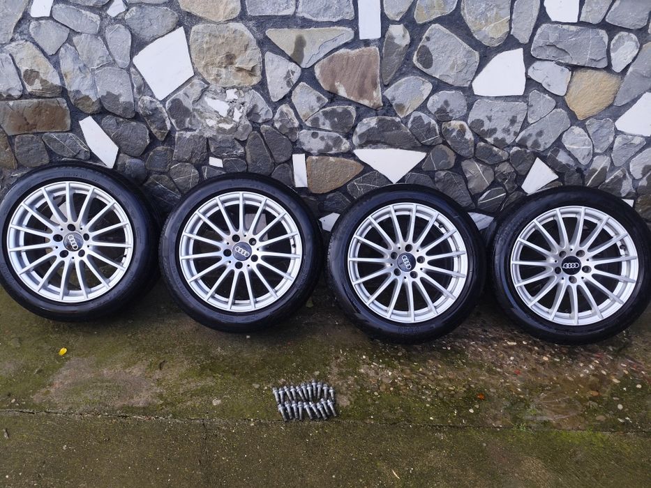 Jante 5x112 R 17 cu Cauciucuri Pirelli vara 225/50/R 17