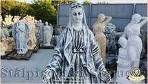 Statuetă fecioara Maria, gri antichizat, model S97.