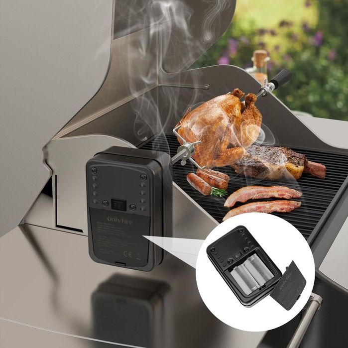 Motor pentru rotisor Only Fire, reglabil, DC 12V/300 mA