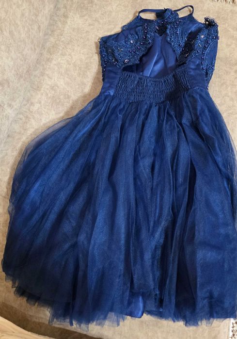 Дамска рокля в тъмно син цвят. Размер S