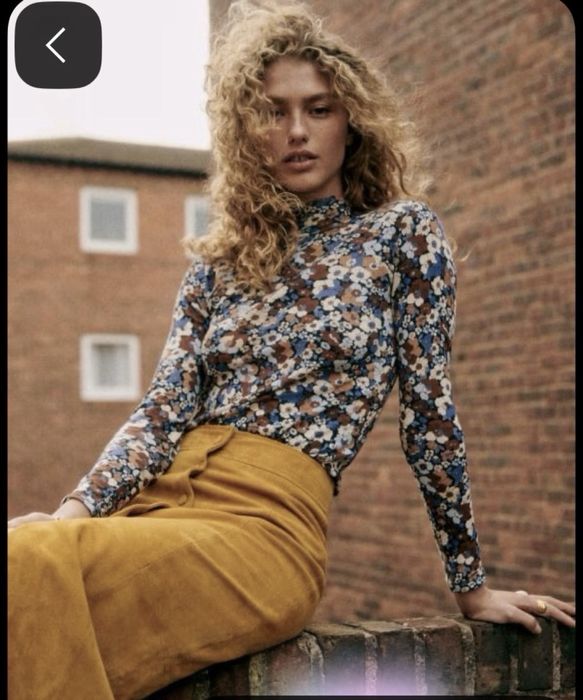 Красиво поло Sézane от рипсен памук