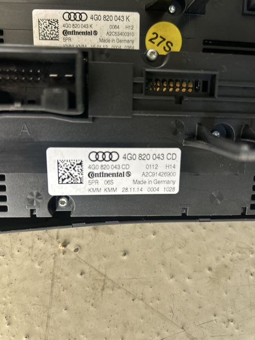 Panou clima/ Climatronic Audi A6 4G C7/ Audi A7 cod OEM: 4G0 820 043CD