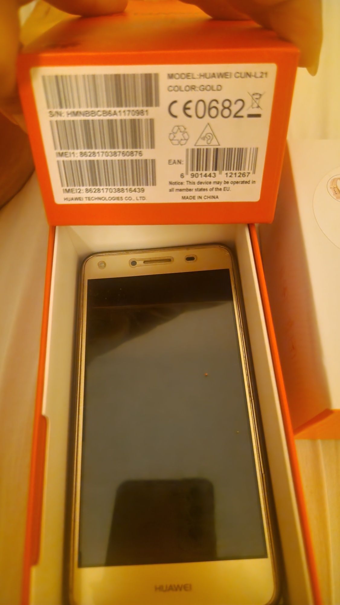 Телефон huawei y 5, gold