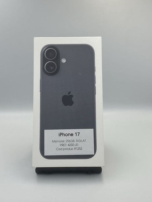 iPhone 17 - 256gb memorie, SIGILAT, 2 ani garantie
