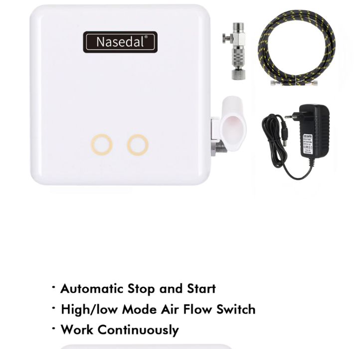 Mini compresor aerografie, cu functie START/STOP