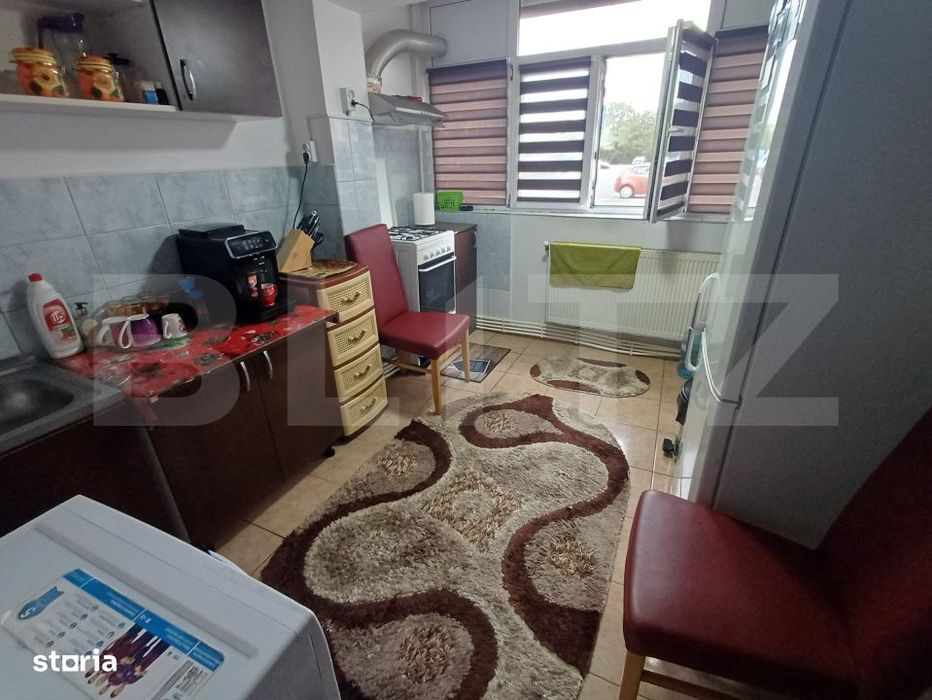 Apartament cu 2 camere, decomandat, 41 mp, parter, mobilat si utilat,