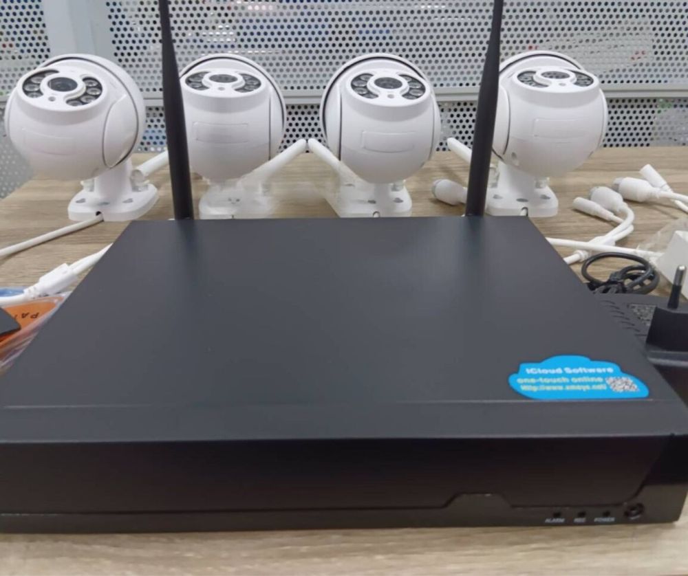 WIFI безжични комплект 4 камери 4K ULTRA HD + DVR