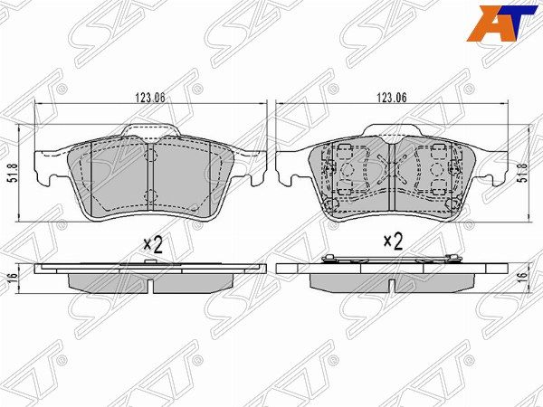 Колодки тормозные Ford Focus