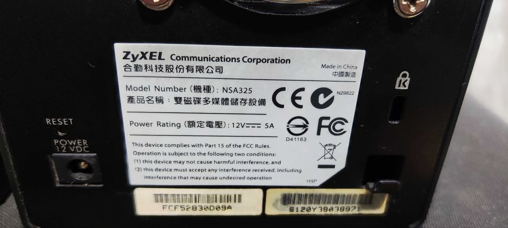 Server NAS Zyxel NSA325 – 2-Bay Multimedia Storage