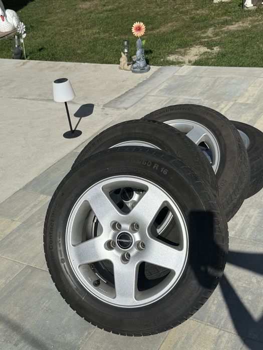 Set jante Borbet + anvelope iarna Continental