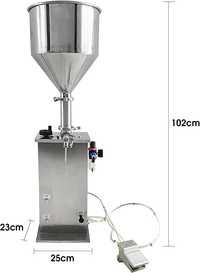 Полуавтоматическая машина для наполнения жидкостью бутылок Model GVT