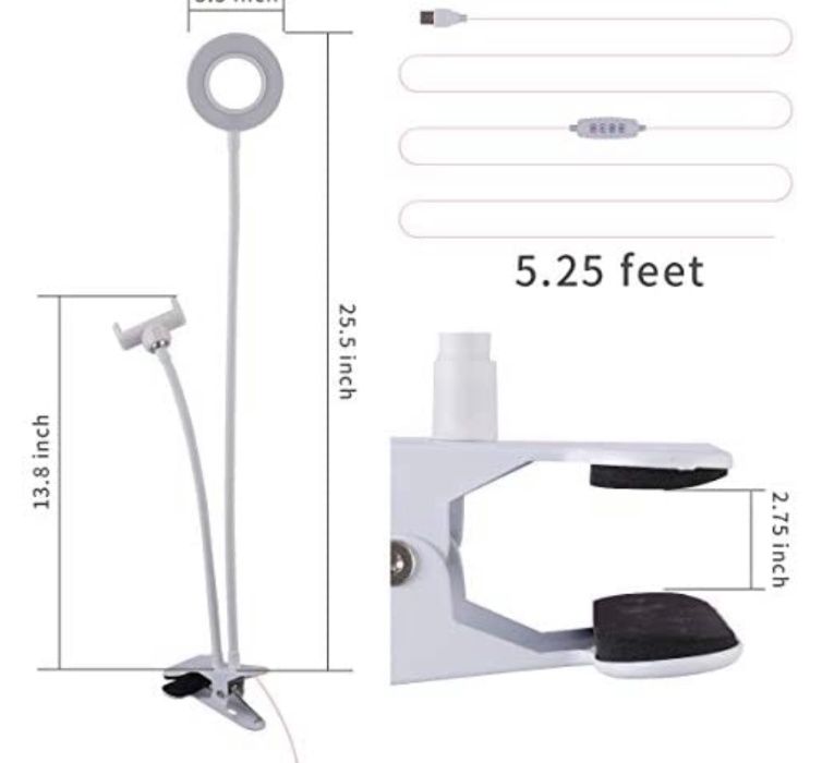 Селфи Ринг Светкавица LED за телефон с дистанционно Тик Ток