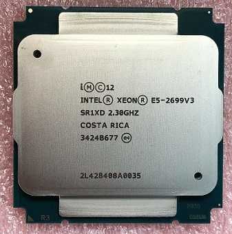 2x Intel Xeon E5-2699 v3 18/36 ядра 3.60GHz LGA2011-3 процесор cpu